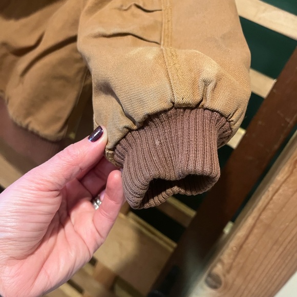 Kids Brown Carhartt Hooded Jacket - Picture 4 of 5